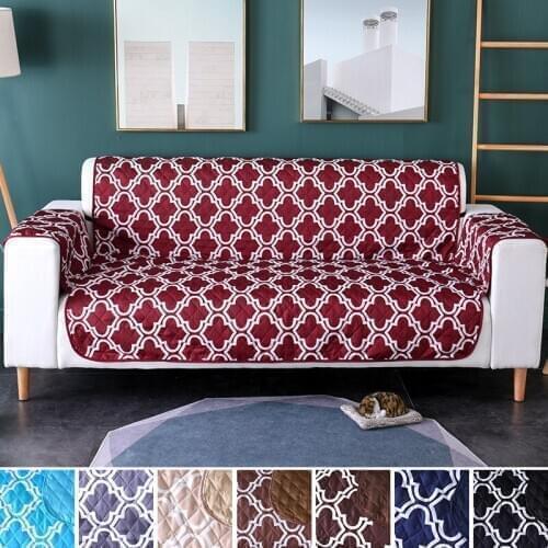 1/2/3 Seat Pet Dog Sofa Couch Protective Cover Removable Waterproof Anti-slip W/Strap Slipcover Couch Protector for Dogs