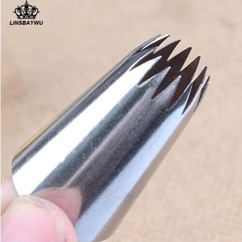 1Pc #6B Stainless Steel piping nozzles Decor Tip Cake Baking & Pastry Tools Baking Tools For Cakes Baking Tools Drop Shipping