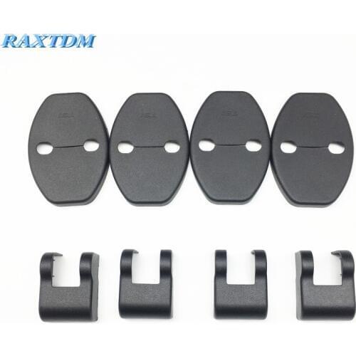 4Pcs Car Door Lock Protector Cover+4Pcs Door Check Arm Protection Cover For VW Volkswagen Jetta MK5 MK6 Golf 6 7 Scirocco Lavida
