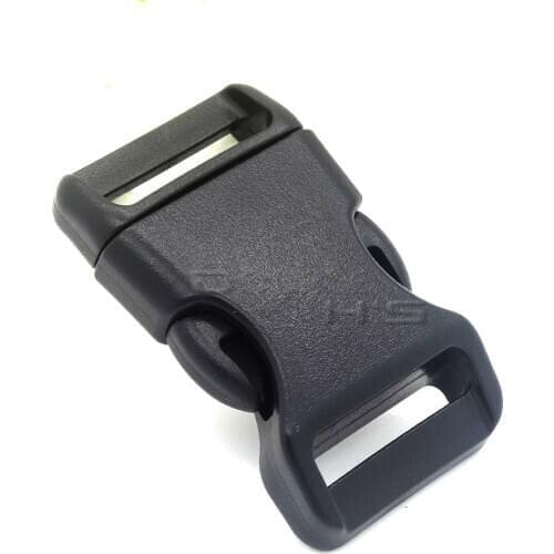 500pcs/lot 3/4"(20mm)Contoured Curved Side Release Black Plastic Buckles For Paracord Survival Bracelets/Dog Collar