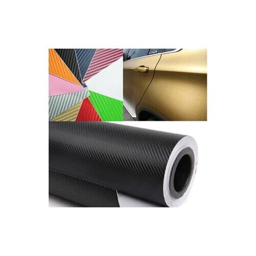63*500CM Waterproof DIY Car Sticker Car Styling 3D Car Carbon Fiber Vinyl Wrapping Film With Retail packaging