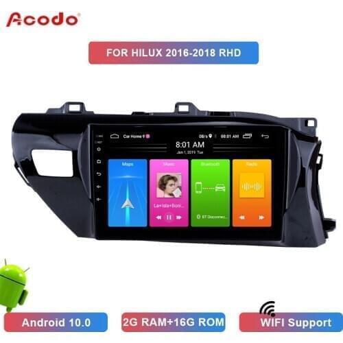 ACODO 2+16G Android 10.0 Car Radio Multimedia Player For Toyota HULIX 2016-2018 Navigation GPS 2 din