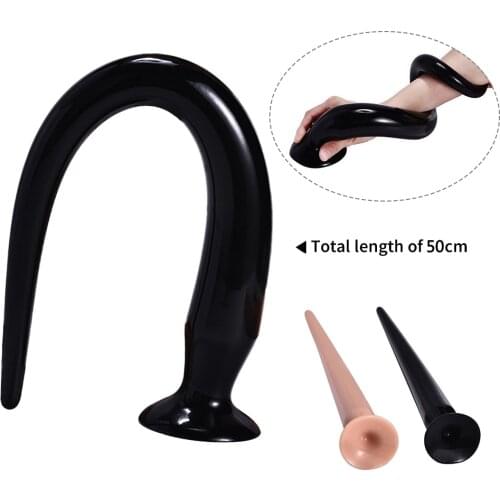 In-depth 50cm super long butt plug anal plug Anal Sex Toys Vaginal Prostate anal dilator Anus For Women Men Gay Sex Shop