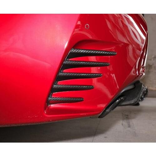 Car Rear Bumper Side Air Vent Splitter Trim Molding Sticker Trim For Lexus RC200 RC300 F SPORT 2015 - 2019