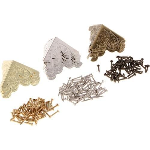 Blesiya 30Decorative Jewelry Wood Chest Case Box Edge Corner Guard Protector