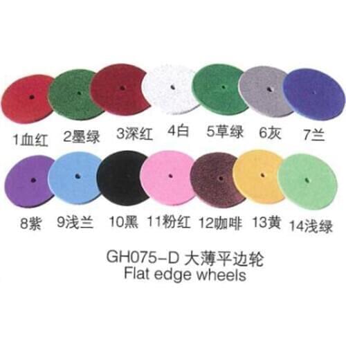 10PCS Jewelry Super Fine Polishing Wheels 22MM x1MM Flat Diamond Coarse Silicone Rubber Polishers Mixed Color