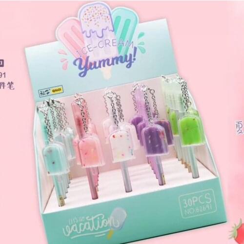 Ellen Brook 1 PCS Stationery Kawaii Gel Pen School Office Supply Novel Creative Girl Ice Cream Recreation Cute Gel Pen