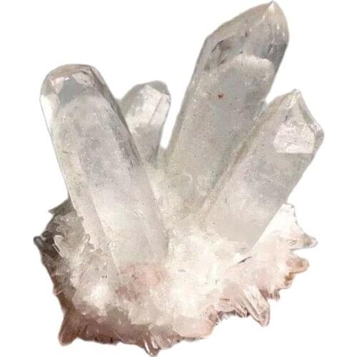 Natural White clear Crystal Cluster Quartz Crystal Health Healing Reiki Stone Raw Point mineral Specimen Home Decor Raw Crystal