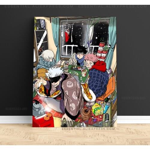 Jujutsu Kaisen Anime Canvas Wall Art Poster Home Decor Painting Bedroom Study Living Room Decoration Prints Pictures