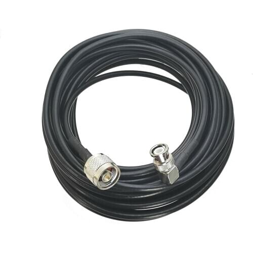 Cable BNC male plug Right angle to N Male plug straight RG58 RF Jumper pigtail 4inch~20M