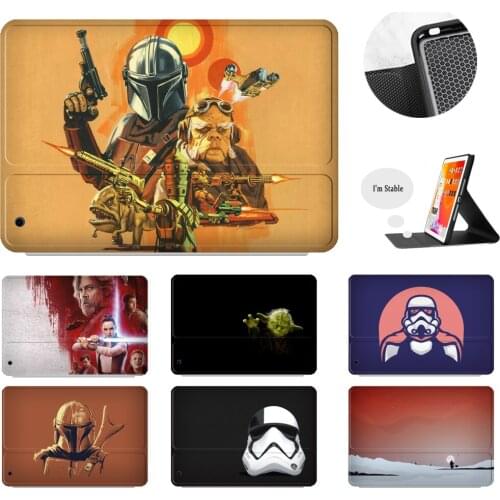 Soft Silicone Protective Case Cover for iPad 2018 2020 Pro Air Mini 10.2 inch 7th 8th 5 4 Star war baby yoda pad