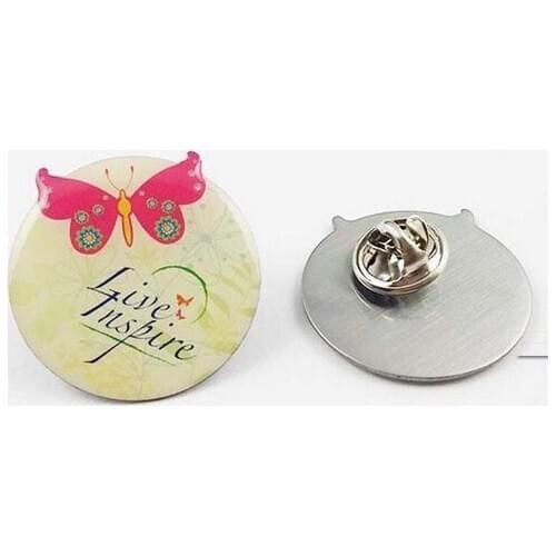 Printing metal name pin badge