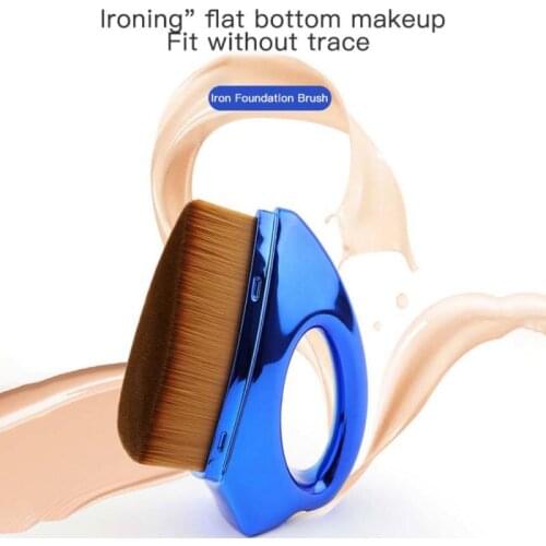 Small Iron No Trace Makeup Brushes Foundation Brush BB Cream Loose Powder Flat Brush Female Make Up Brushes Tool Cosmetics