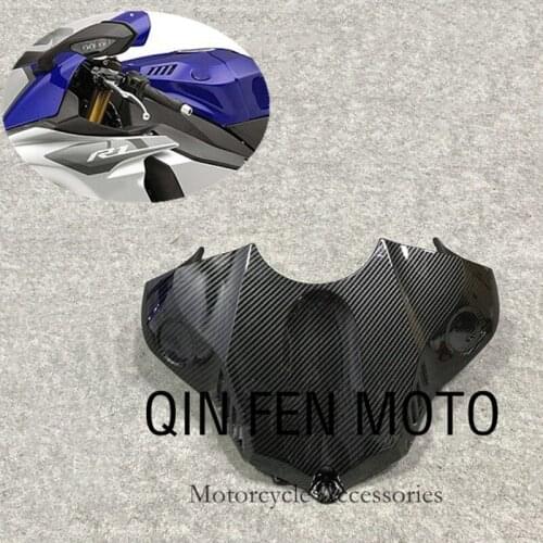 Motorcycle front fuel tank cap fairing Fit For Yamaha R1 15 16 17 18 19 Carbon fiber paint