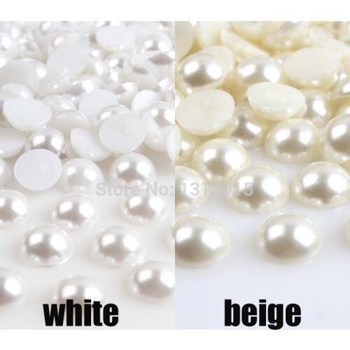 Half Round Pearl beads Beads Flatback Cabochon Scrapbooking Craft For Diy 10000pcs 1.5mm BMZZ01.5m