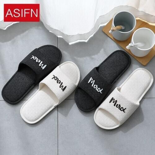Simple Home Slipper Female Bathroom Household Non-Slip Soft Bottom Indoor Couple Wear Mens Slippers Mens House Slippers