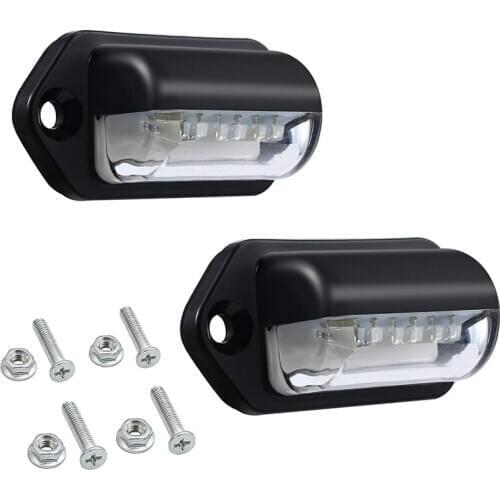 Number Plate Lights Led License Plate Light Rear Lamps Universal 12v 24v For Car Trailer Vehicle Truck Ute Van Caravan Lorry Boa