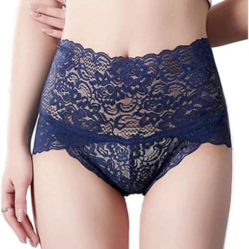 Lace Panties Breathable Comfortable High Waisted Underwear No Trace Hip Lift Breathable Tummy Briefs Quality Underwear Women