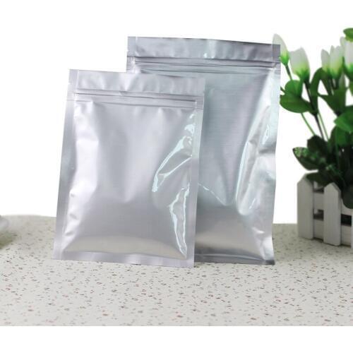 Factory Wholesale Price Ziplock Plastic Bags Aluminum Foil Recloseable Zip Food Stock Pouches Aluminum Foil Bag with Flat Base
