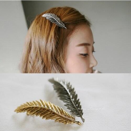 Hair Clips For Girls Female Leaf Shape Girls Clips Headwear Barrette Hairpin Hairgrips Hair Ornament Hair Accessories For Woman