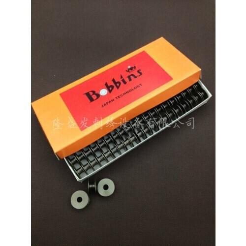 10PCS MADE IN TAIWAN ALUMINUM BOBBINS FOR INDUSTRIAL SINGLE NEEDLE JUKI 555 5550 8300 BROTHER CONSEW #40264 (2HG)