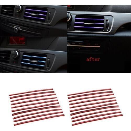 20pcs U Shaped Socket Air Conditioning Socket Decorative Stripes Red