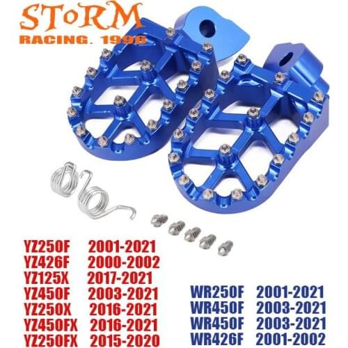 2021 Foot Pegs Rests Pedals For YZ 85 125 250 YZ250F YZ426F YZ450F YZ125X YZ250X YZ250FX YZ450FX WR250F WR400F WR426F WR450F