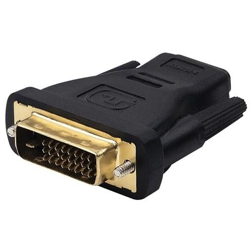 30pcs/lot Hot Saling DVI 24+1 Male To HDMI Female Gold Converter Adapter