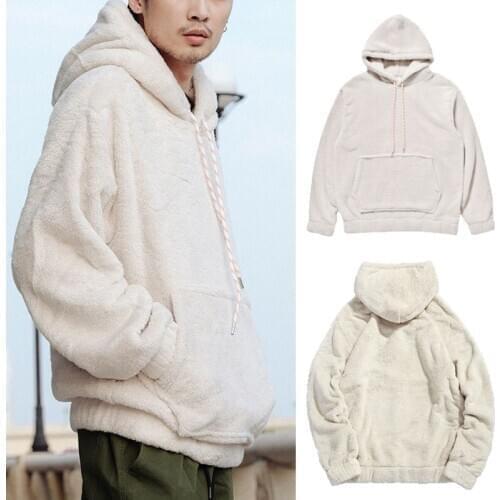 2020 Oversized Boyfriend Hoodies Women Men Fleece Hooded Sweatshirt Coat Hoodie Blank Pullover Casual Loose Sweater Tops Winter