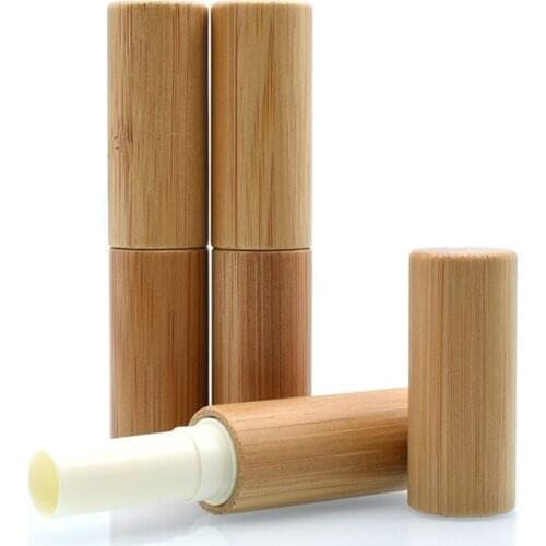 Containers for cosmetics lipstick tube bulk 3ml 5ml bamboo lipstick tube container empty lipstick container bulk 100 pieces
