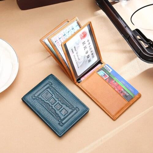 Drivers License Cardholders Wallet Leather Drivers License Set Business Credit Card Cardholders Wallet For Men And Women