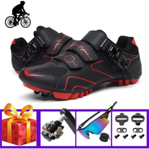 Mountain Bike Shoes Men Cycling Sneakers Add SPD Pedals Sunglasses Outdoor Riding Bicycle Footwear Sapatilha Ciclismo Mtb