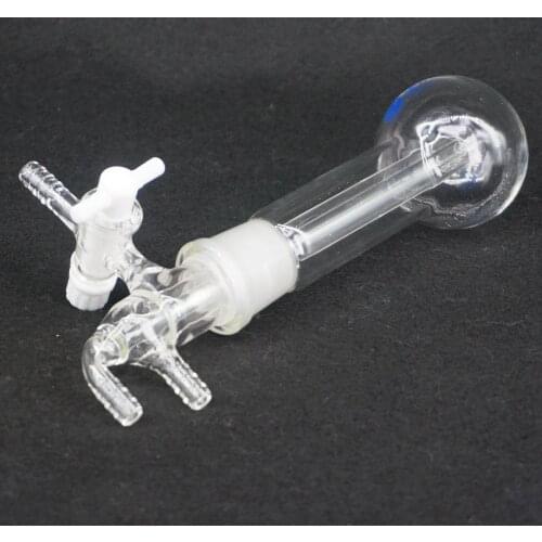 100ml Laboratory Glass Micro sublimator sublimation flask with PTFE Stopcock