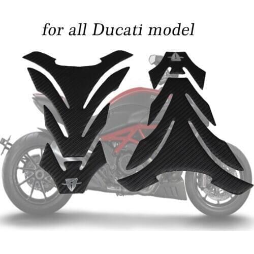 Motorcycle Carbon Sticker Decal Traction Tank pads GRIPPER STOMP GRIPS EASY for streetfighter 848 Scrambler Multistrada1100 1200