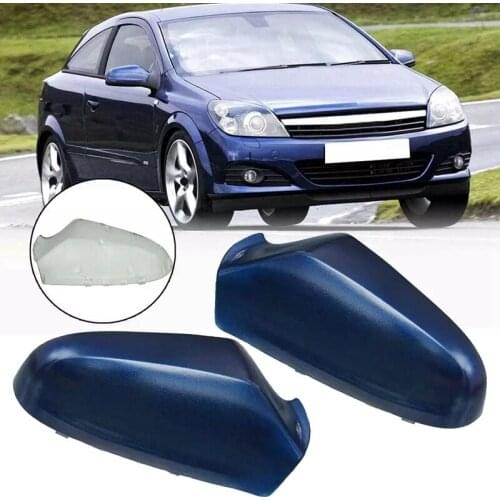 NEW-2Pcs Car Side Door Wing Rear Mirror Cover Side Mirrors Cap for Vauxhall Astra H 2005-2009