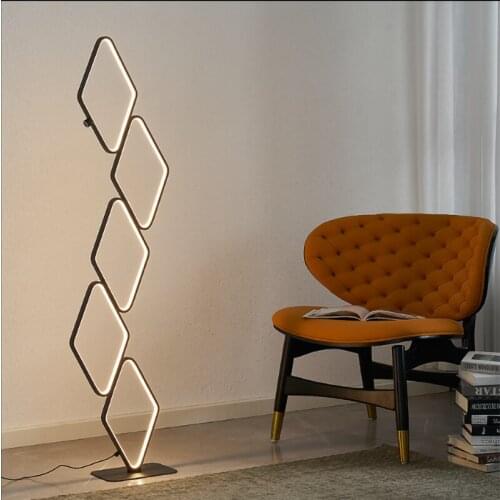 Nordic Minimalist Art Led Floor Lamp Modern Living Room Home Decor Light Fixture Bedroom Bedside Lamp Indoor Lighting Sofa Lamp