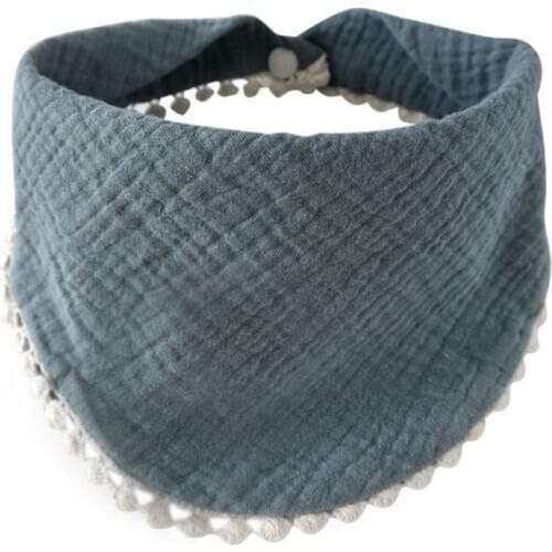 2021 New Baby Infants Feeding Bibs Soft Pure Cotton Bandana Saliva Towel Triangle Scarf