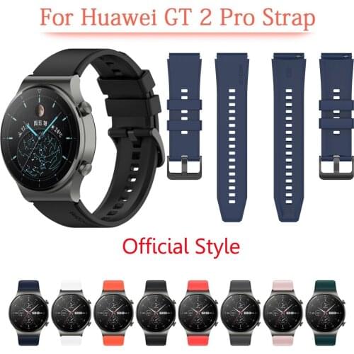 Sports Silicone Official Style Band For Huawei Watch GT 2 Pro Strap Watchband For huawei gt2 pro Wristband Replace Bracelet