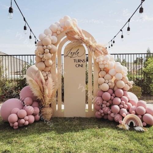 Retro Pink Balloon Arch Garland Kit DIY Global Decoration Engagement Anniversary Wedding Party Mothers Day Baby Shower Decor