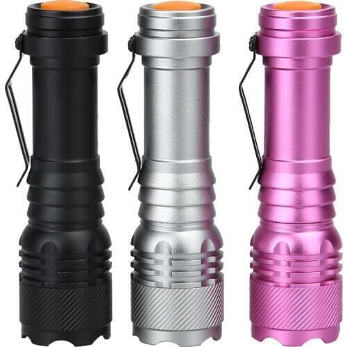 Super Bright 5000LM CREE Q5 AA/14500 3 Modes Zoomable LED Flashlight Torch