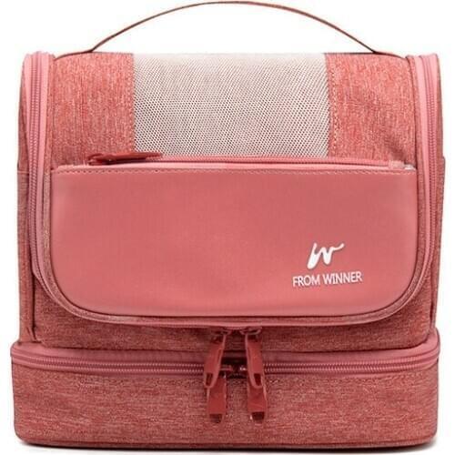 Women Double-Deck Large Makeup Bag Portable Multifunction Travel Waterproof Cute Cosmetics Organizer Toiletry Toiletry Kit