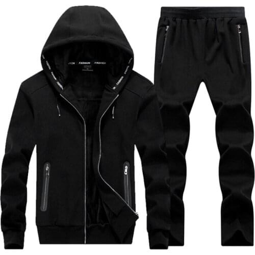 Winter Large Size Sweater Suit Male Hooded Fleece with Thickened Sporting Size Big 8XL Male Tracksuit Set Men Sportswea