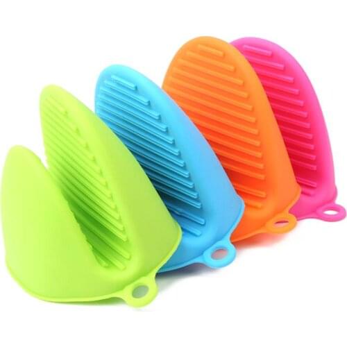 1pcs Heat Resistant Silicone Glove Microwave Oven Mitts Anti-slip Anti Scald Hand Clip Kitchen Cooking Pinch