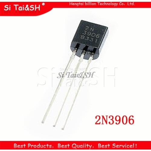100PCS 2N3906 TO-92 TO92 0.2A 40V PNP Transistor new and original IC