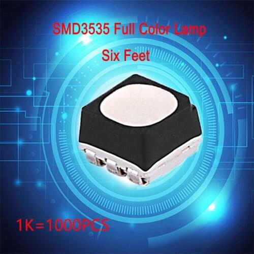 1000 pcs ,SMD3535 full color LED lamp of six feet used for LED display maintenance，Outdoor RGB components for display