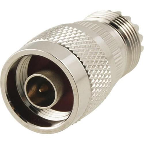 2015 Hot New Silver Straight N Male to UHF SO-239 Female Jack Coax Adapter Connector
