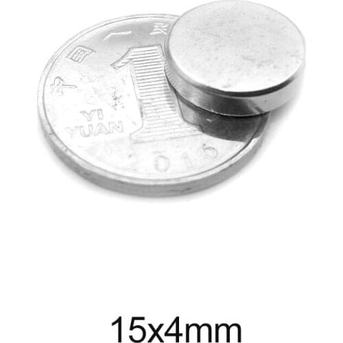 5/10/20/50/60pcs 15x4 mm Strong Cylinder Rare Earth Magnet 15mmx4mm N35 Round Neodymium Magnets 15x4mm Mini Small Magnet 15*4 mm