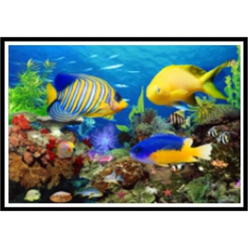 5D diamond painting underwater world round diamond mosaic home decoration pattern DIY handmade embroidery Christmas gift
