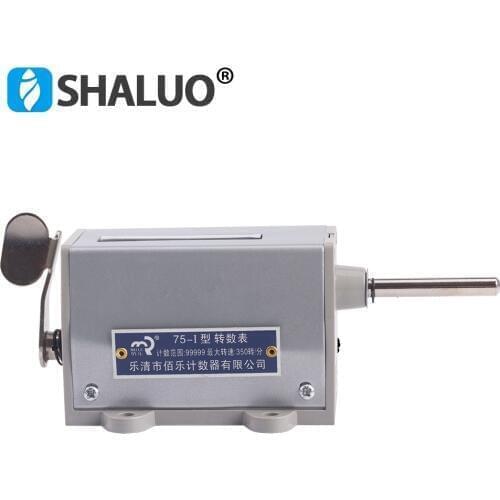 75 - I five mechanical rotating type coil turns counter meter roll clockwise reversing rotation tachometer