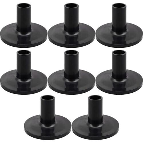 8Pcs Cymbal Sleeves 8PCS 38x26mm Black Drum Cymbal Sleeves Replacement for Shelf Drum Kit